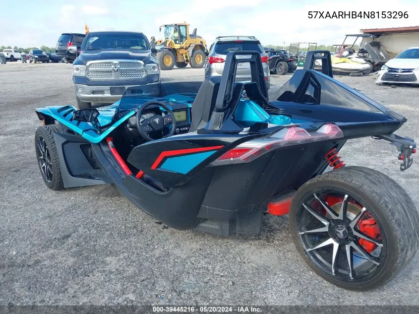 2022 Polaris Slingshot R VIN: 57XAARHB4N8153296 Lot: 39445216