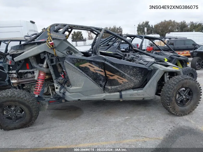 2022 Polaris Rzr Turbo R 4 Sport VIN: 3NSG4E92XNG386075 Lot: 39499775