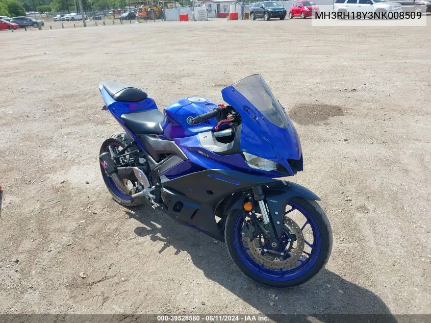 MH3RH18Y3NK008509 2022 Yamaha Yzfr3 A