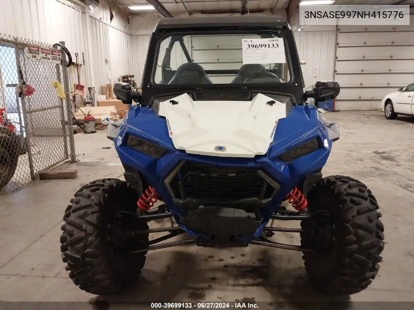 2022 Polaris Rzr Trail S 1000 Premium VIN: 3NSASE997NH415776 Lot: 39699133