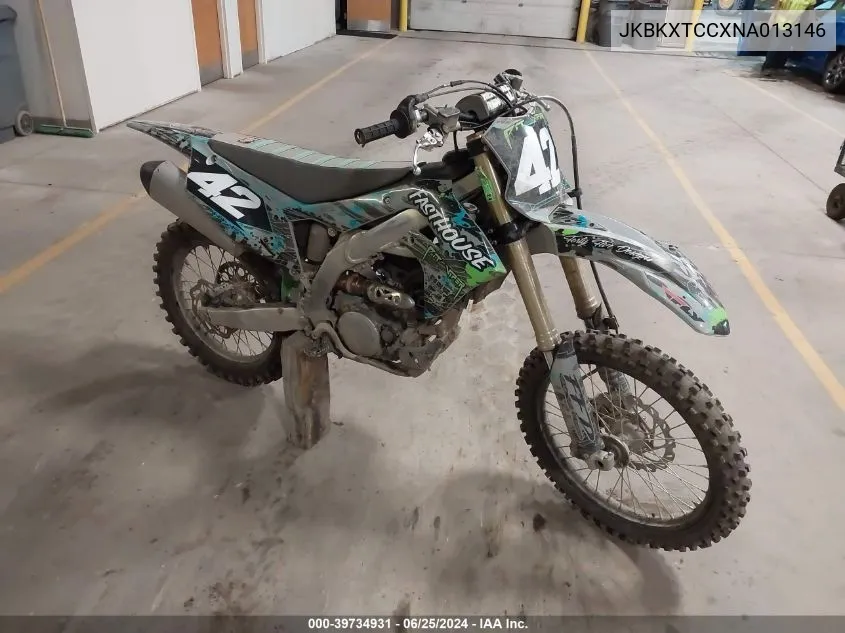 2022 Kawasaki Kx252 C VIN: JKBKXTCCXNA013146 Lot: 39734931