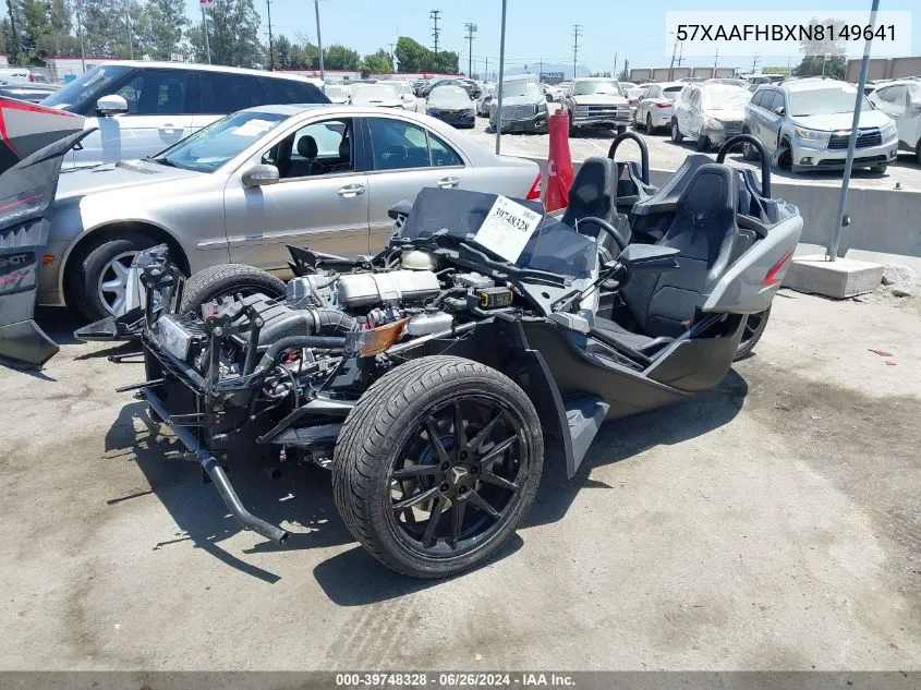 2022 Polaris Slingshot Slr VIN: 57XAAFHBXN8149641 Lot: 39748328