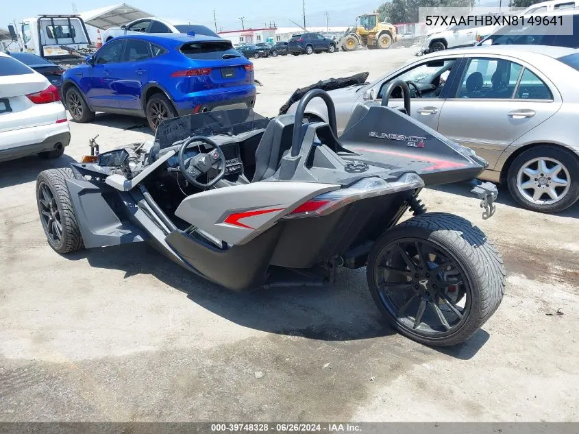 2022 Polaris Slingshot Slr VIN: 57XAAFHBXN8149641 Lot: 39748328