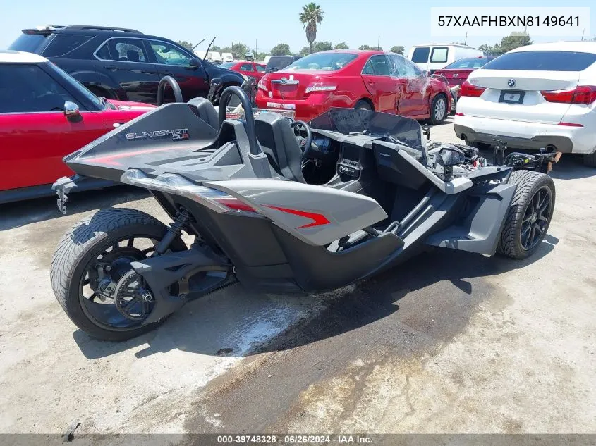 2022 Polaris Slingshot Slr VIN: 57XAAFHBXN8149641 Lot: 39748328