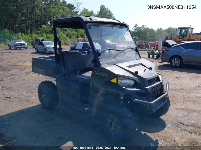 2022 Polaris Ranger 500 VIN: 3NSMAA508NE311654 Lot: 40031035