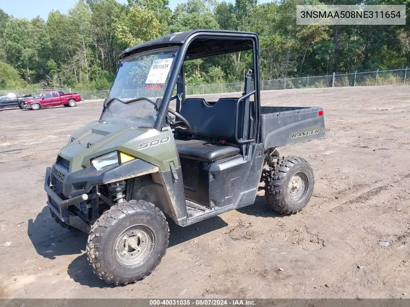 2022 Polaris Ranger 500 VIN: 3NSMAA508NE311654 Lot: 40031035