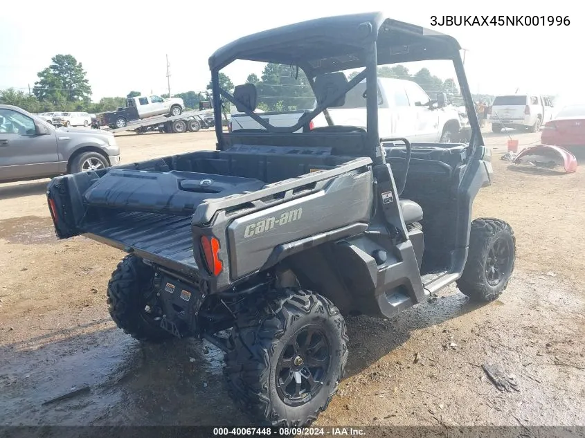 2022 Can-Am Defender Xt Hd10 VIN: 3JBUKAX45NK001996 Lot: 40067448