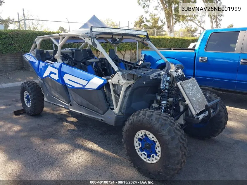 2022 Can-Am Maverick X3 Max X Rs Turbo Rr VIN: 3JBVNAV26NE001999 Lot: 40100724