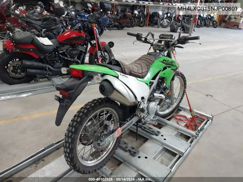 2022 Kawasaki Klx230 G VIN: MH4LXCG15NJP00801 Lot: 40102526