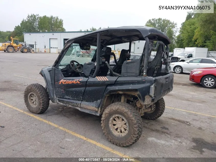 5Y4AN39YXNA106075 2022 Yamaha Yxe1000