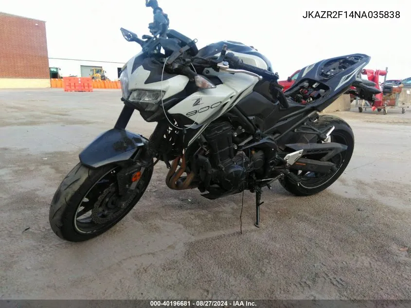 JKAZR2F14NA035838 2022 Kawasaki Zr900