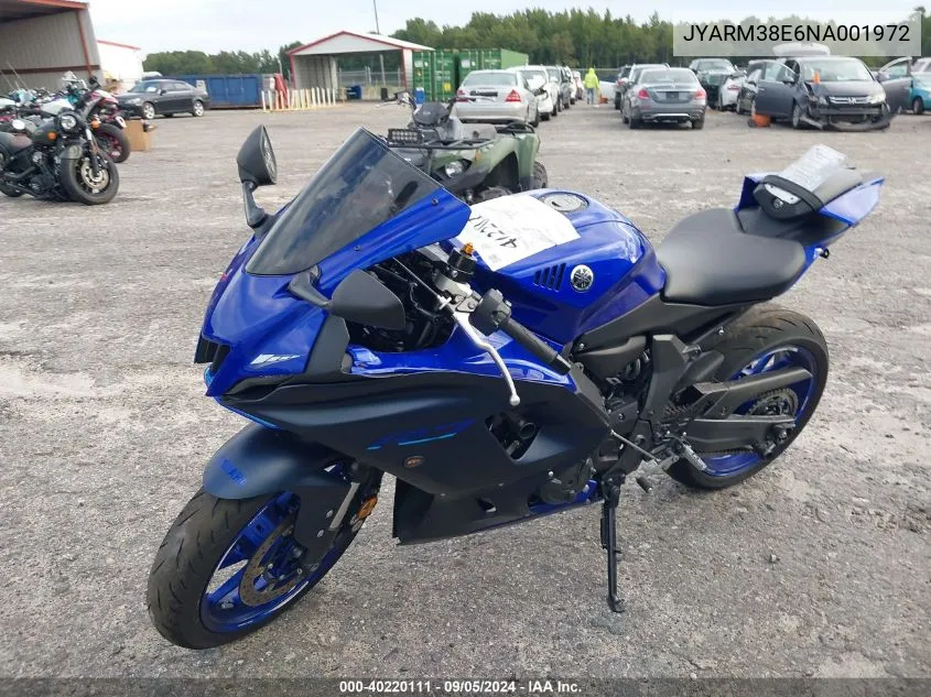 JYARM38E6NA001972 2022 Yamaha Yzfr7