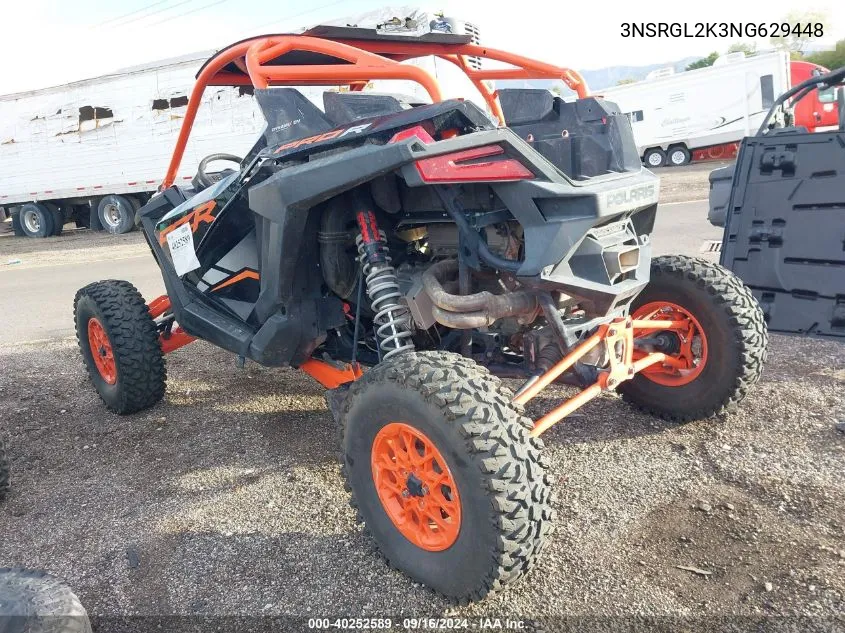 2022 Polaris Rzr Pro R Ultimate Launch Edi VIN: 3NSRGL2K3NG629448 Lot: 40252589