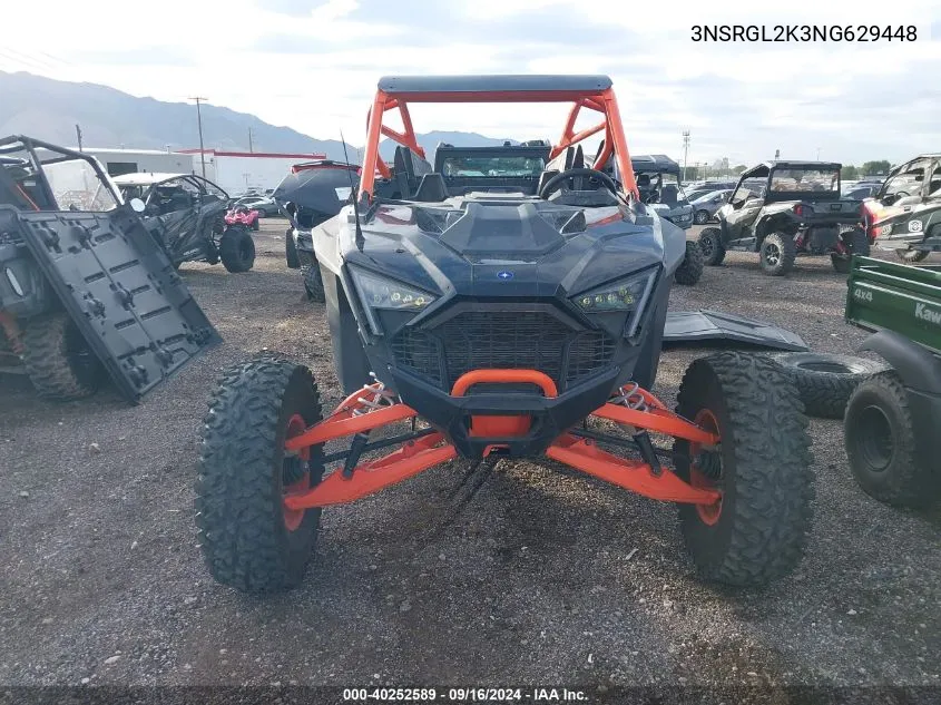 2022 Polaris Rzr Pro R Ultimate Launch Edi VIN: 3NSRGL2K3NG629448 Lot: 40252589