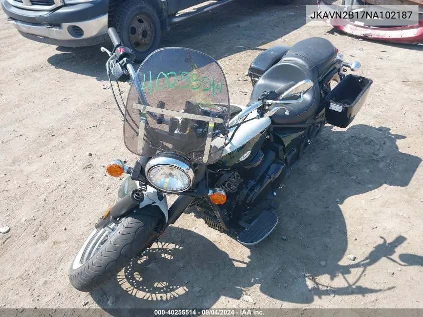 2022 Kawasaki Vn900 B VIN: JKAVN2B17NA102187 Lot: 40255514