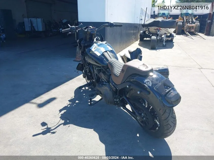 2022 Harley-Davidson Fxlrst VIN: 1HD1YXZ26NB041916 Lot: 40260625