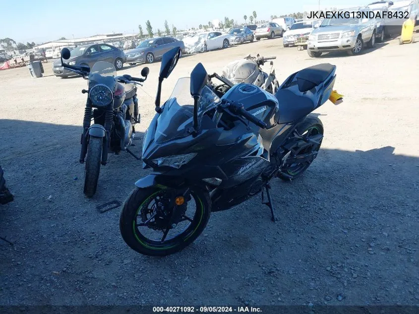 2022 Kawasaki Ex400 VIN: JKAEXKG13NDAF8432 Lot: 40271092