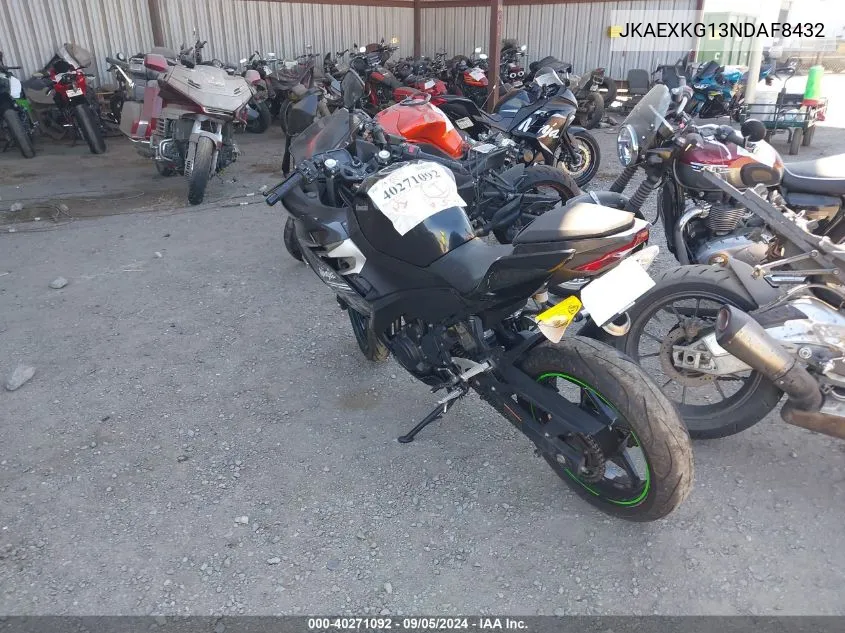 JKAEXKG13NDAF8432 2022 Kawasaki Ex400