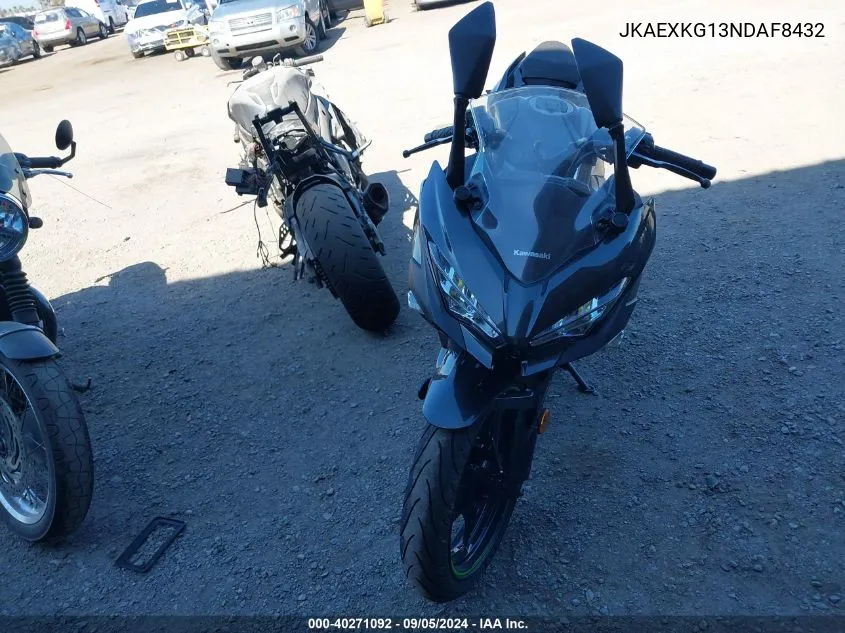 2022 Kawasaki Ex400 VIN: JKAEXKG13NDAF8432 Lot: 40271092