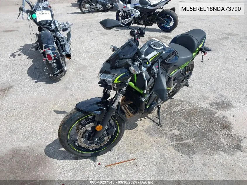 2022 Kawasaki Er650 L VIN: ML5EREL18NDA73790 Lot: 40297543