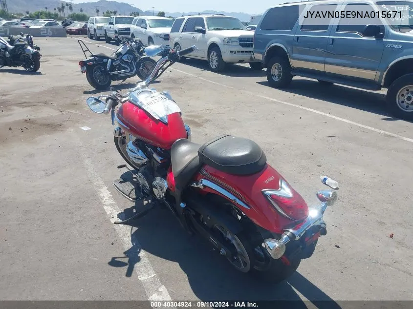 2022 Yamaha Xvs950 Cud VIN: JYAVN05E9NA015671 Lot: 40304924