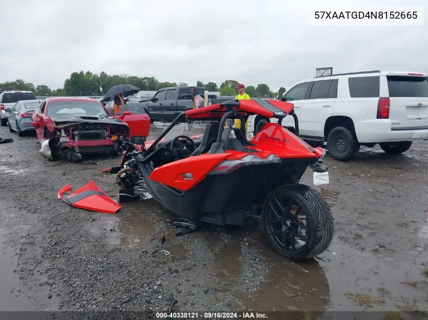 2022 Polaris Slingshot S VIN: 57XAATGD4N8152665 Lot: 40338121