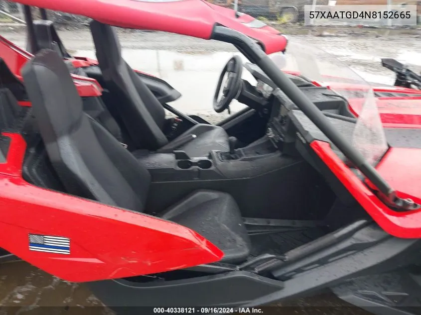 2022 Polaris Slingshot S VIN: 57XAATGD4N8152665 Lot: 40338121