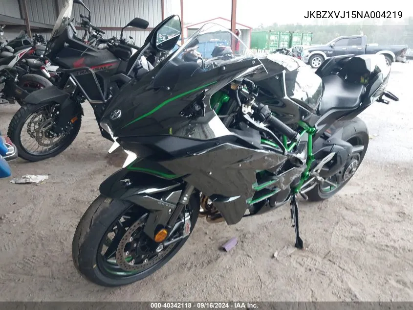 2022 Kawasaki Zx1002 VIN: JKBZXVJ15NA004219 Lot: 40342118