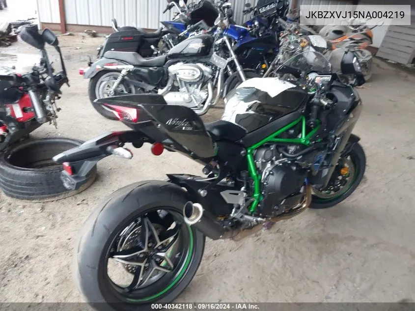 2022 Kawasaki Zx1002 VIN: JKBZXVJ15NA004219 Lot: 40342118