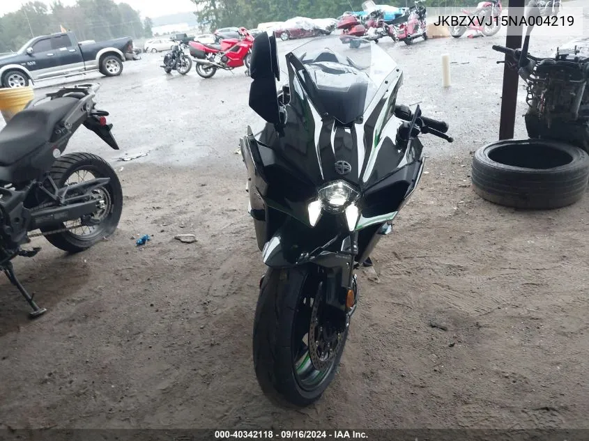 2022 Kawasaki Zx1002 VIN: JKBZXVJ15NA004219 Lot: 40342118