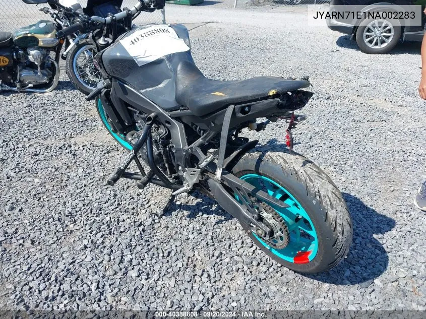 JYARN71E1NA002283 2022 Yamaha Mt09