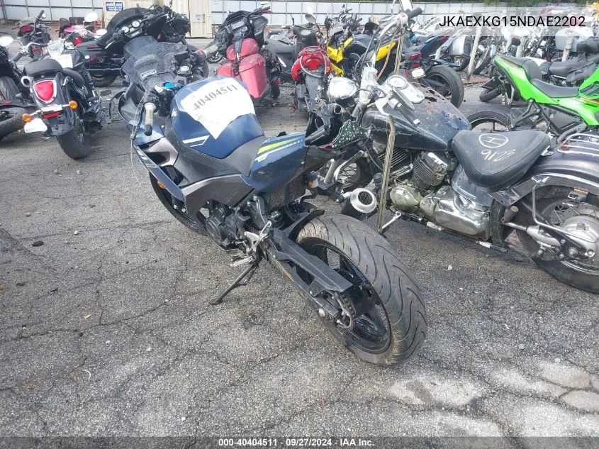 JKAEXKG15NDAE2202 2022 Kawasaki Ex400