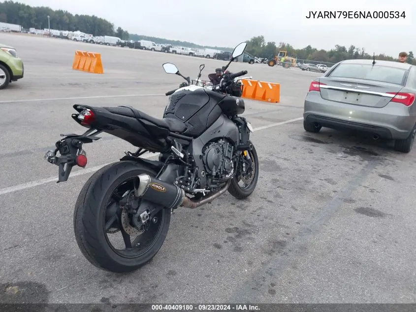 2022 Yamaha Mtn1000 VIN: JYARN79E6NA000534 Lot: 40409180