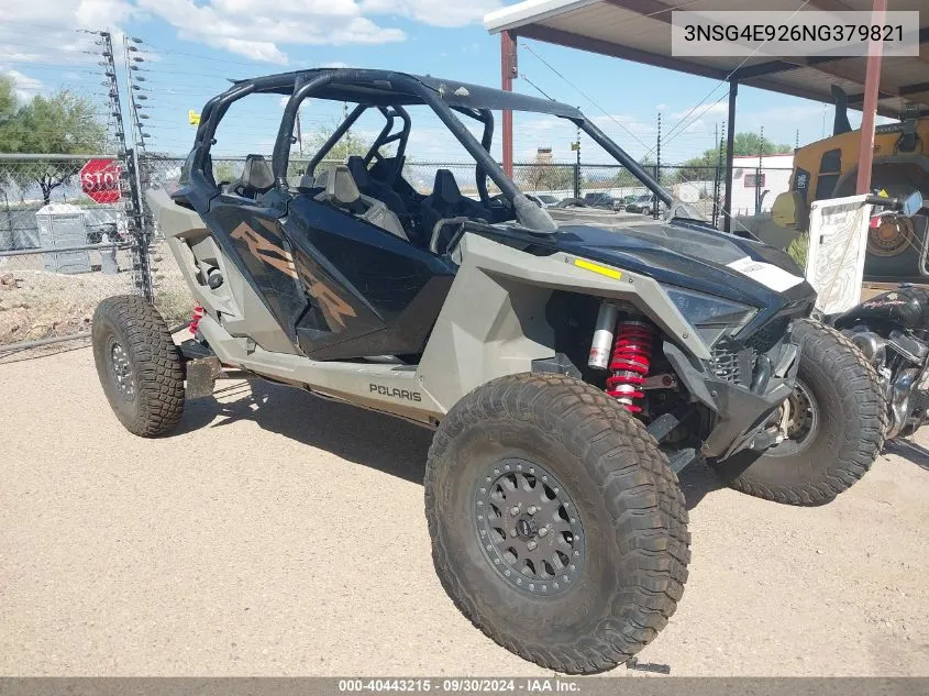 2022 Polaris Rzr Turbo R 4 Sport VIN: 3NSG4E926NG379821 Lot: 40443215