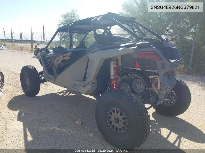 2022 Polaris Rzr Turbo R 4 Sport VIN: 3NSG4E926NG379821 Lot: 40443215