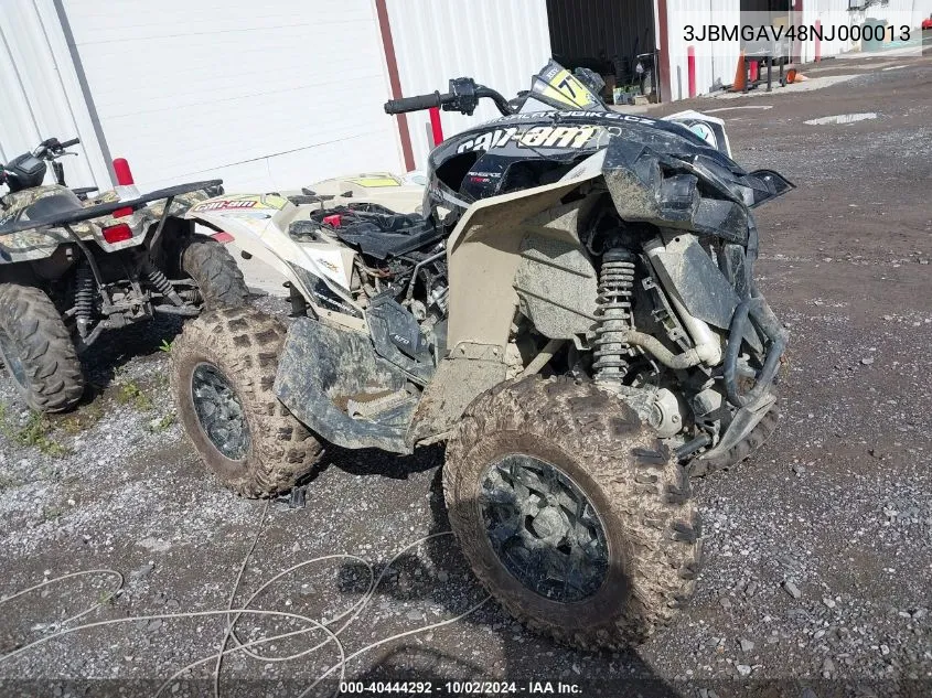 2022 Can-Am Renegade 570 VIN: 3JBMGAV48NJ000013 Lot: 40444292