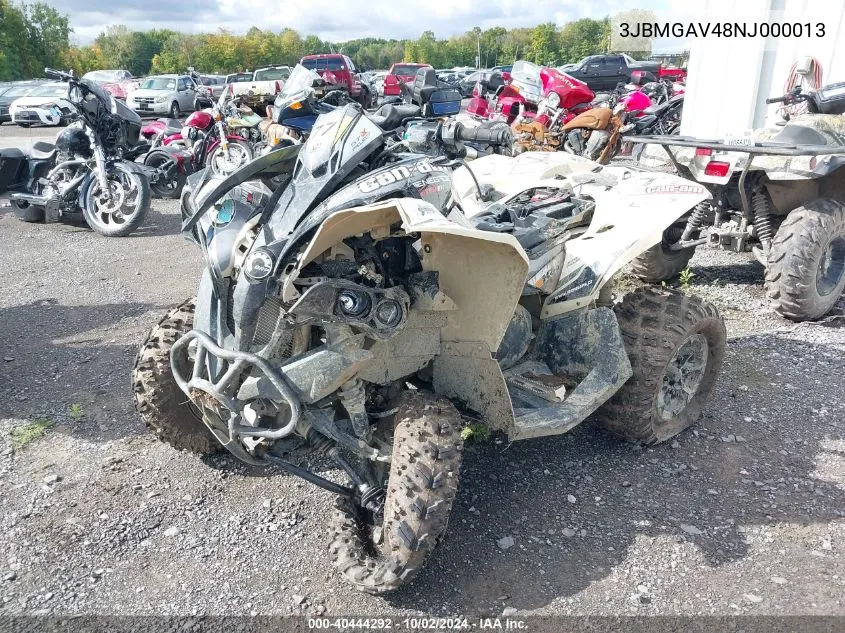 2022 Can-Am Renegade 570 VIN: 3JBMGAV48NJ000013 Lot: 40444292