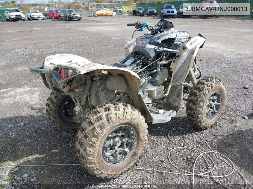 2022 Can-Am Renegade 570 VIN: 3JBMGAV48NJ000013 Lot: 40444292