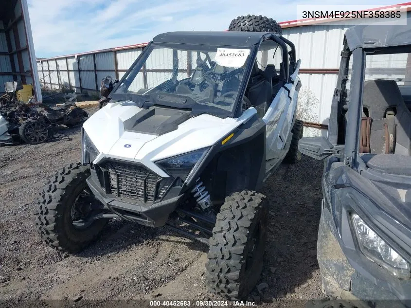 3NSM4E925NF358385 2022 Polaris Rzr Pro Xp 4 Sport