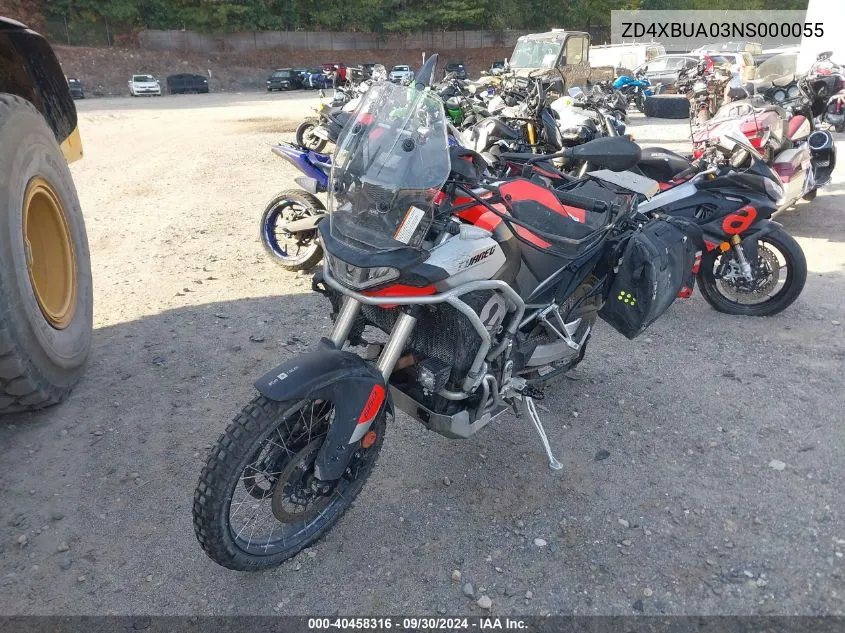 2022 Aprilia Tuareg 660 VIN: ZD4XBUA03NS000055 Lot: 40458316