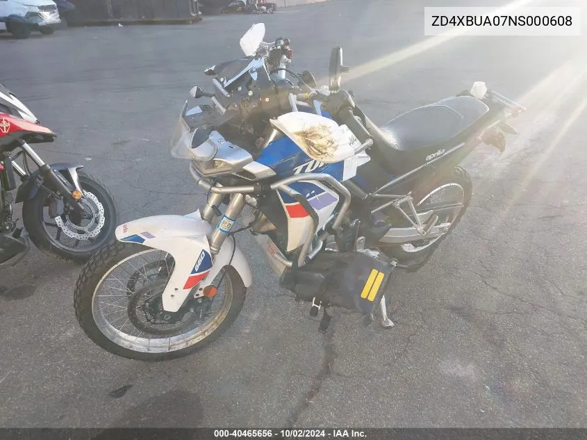 ZD4XBUA07NS000608 2022 Aprilia Tuareg 660