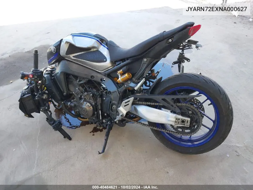 2022 Yamaha Mt09 D VIN: JYARN72EXNA000627 Lot: 40484621