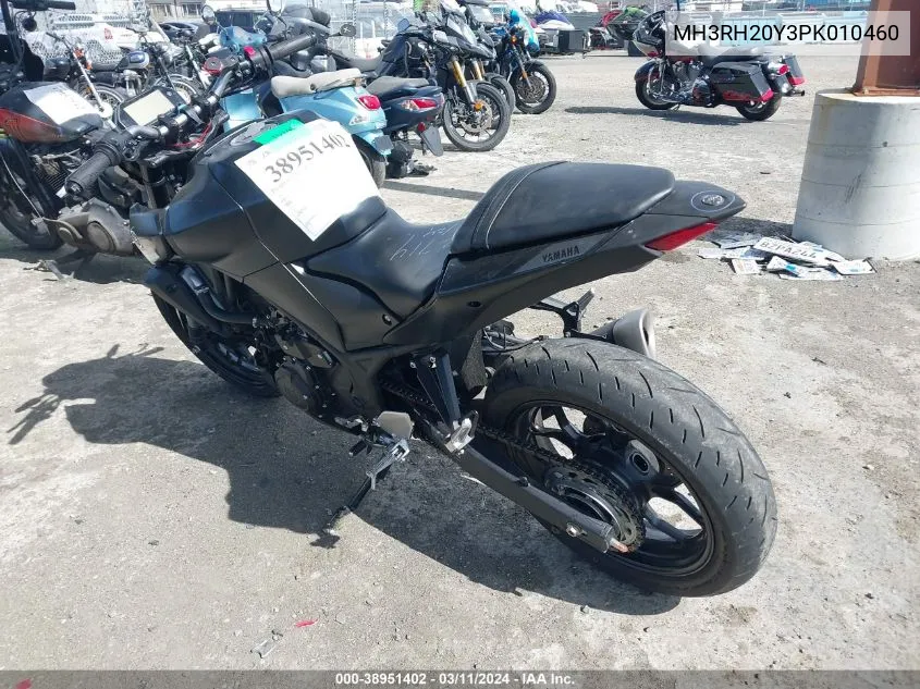 2023 Yamaha Mt-03 VIN: MH3RH20Y3PK010460 Lot: 38951402