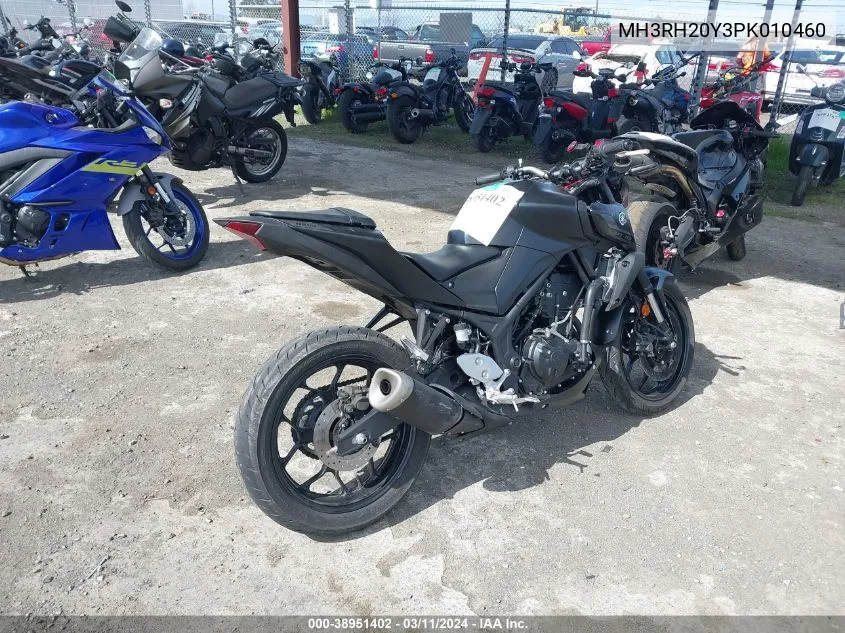 2023 Yamaha Mt-03 VIN: MH3RH20Y3PK010460 Lot: 38951402