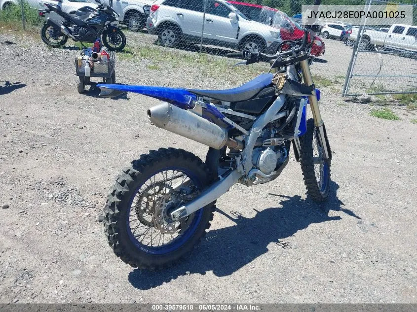 JYACJ28E0PA001025 2023 Yamaha Wr450 F