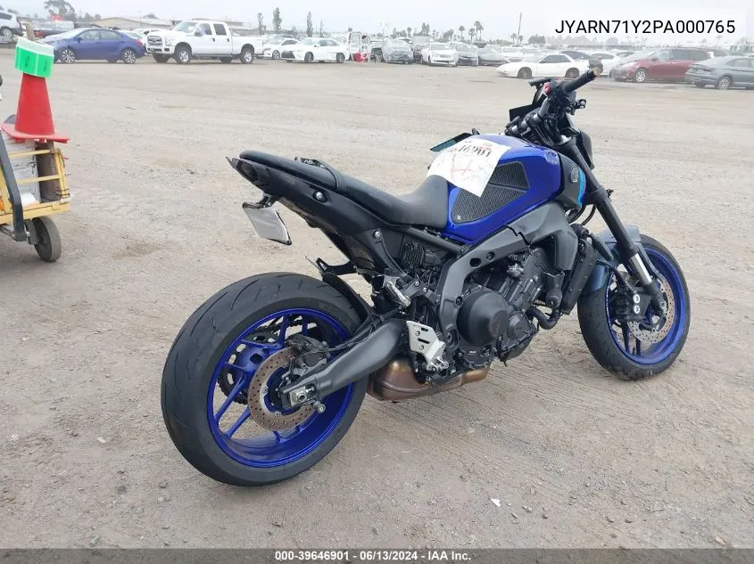 2023 Yamaha Mt09 C VIN: JYARN71Y2PA000765 Lot: 39646901