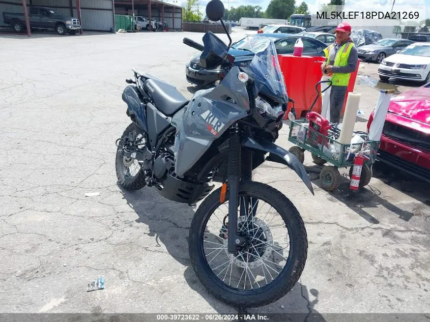 2023 Kawasaki Kl650 F VIN: ML5KLEF18PDA21269 Lot: 39723622