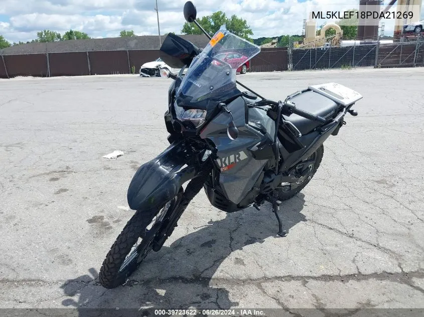 2023 Kawasaki Kl650 F VIN: ML5KLEF18PDA21269 Lot: 39723622