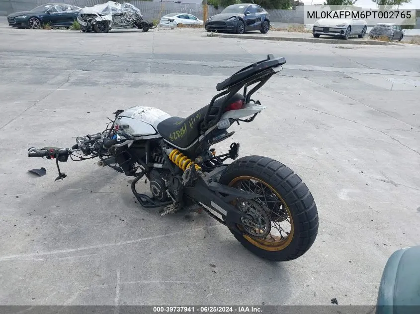 2023 Ducati Scrambler Desert Sled VIN: ML0KAFPM6PT002765 Lot: 39737941