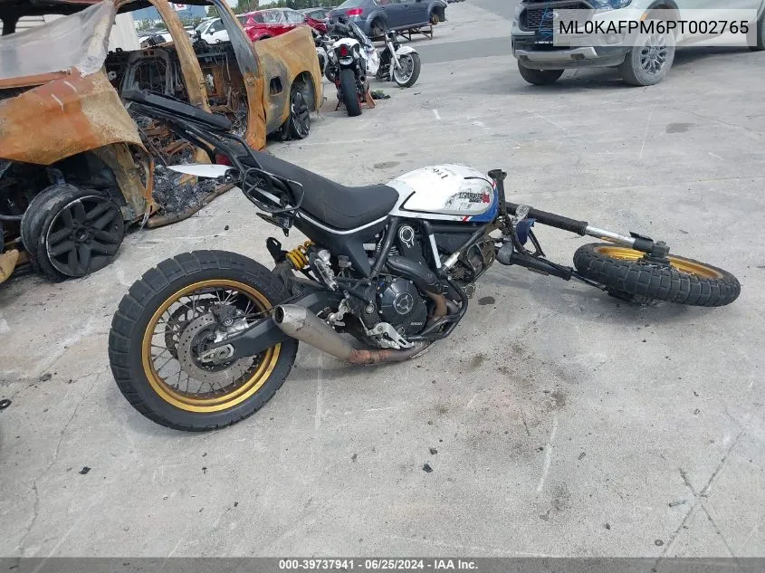 2023 Ducati Scrambler Desert Sled VIN: ML0KAFPM6PT002765 Lot: 39737941